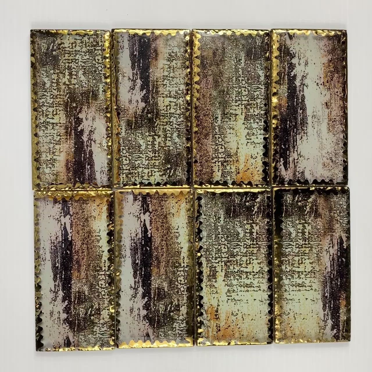 2‘’ x 12‘’ vintage golden tile