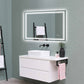 48'' x 36'' LED Light Bathroom Mirror Touch Sensor with Brightness Control Anti-fog Wall Mirror