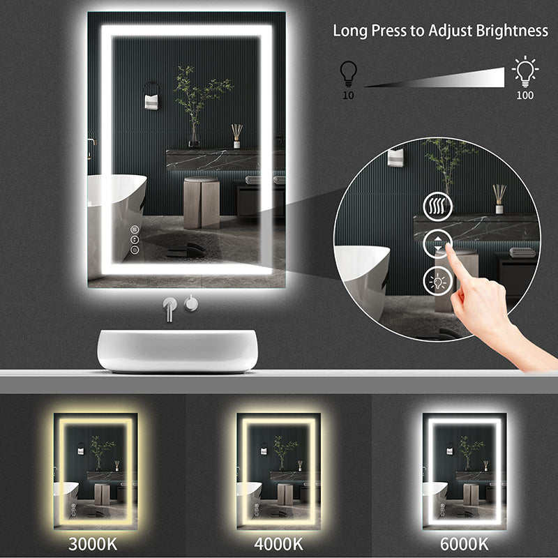 Brightness Control Bathroom LED Mirror