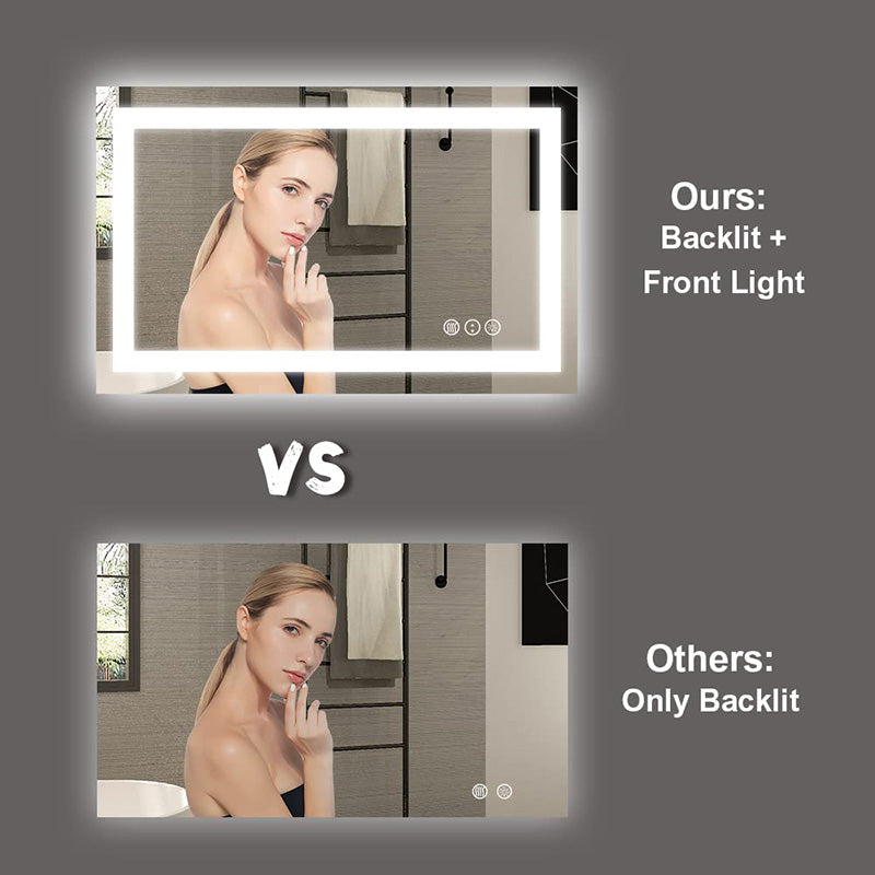 brightness control led mirror