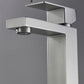 Silver Single Hole Faucet Single-handle Bathroom Faucet with Drain Assembly