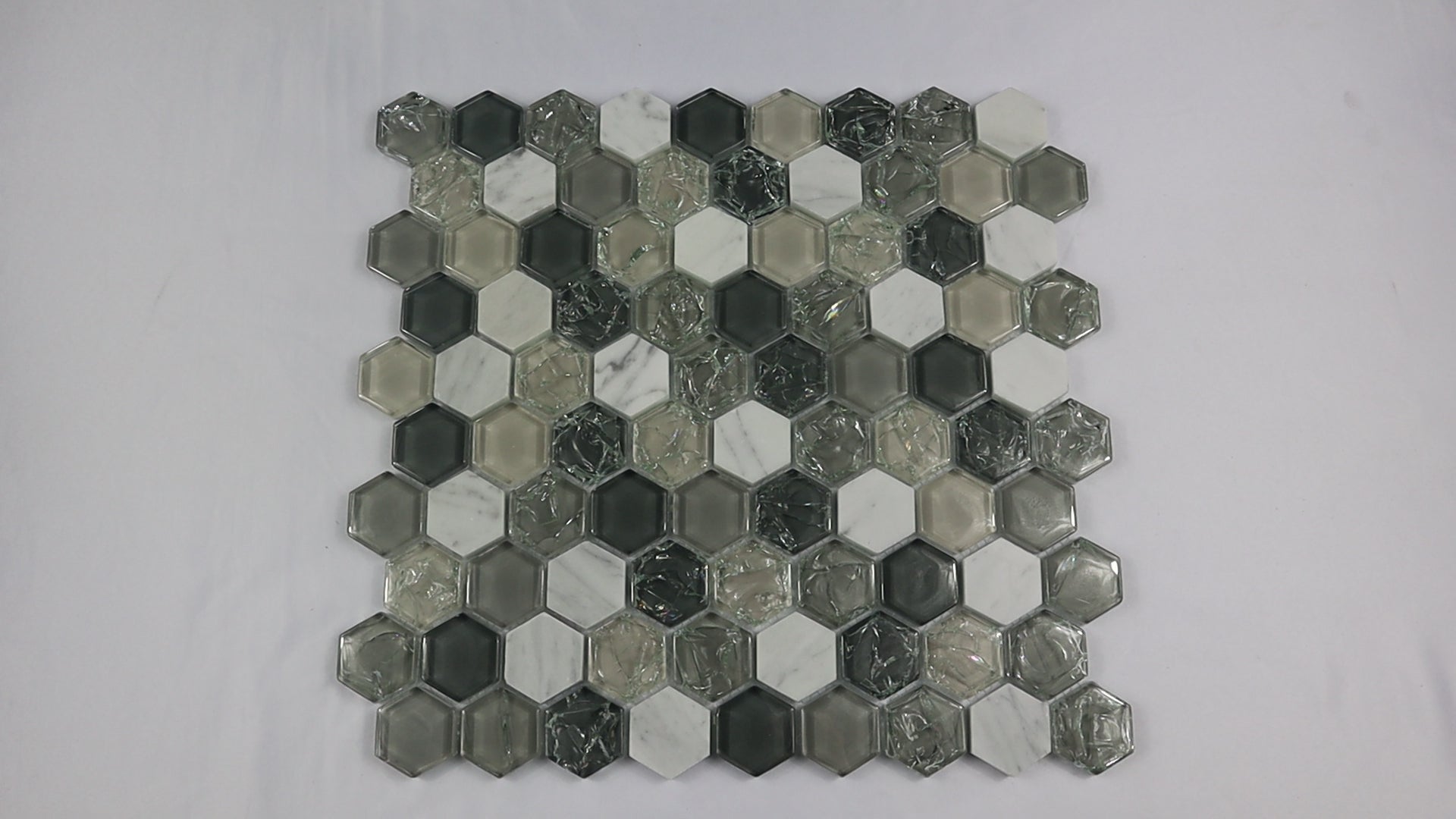 Honeycomb glass tile