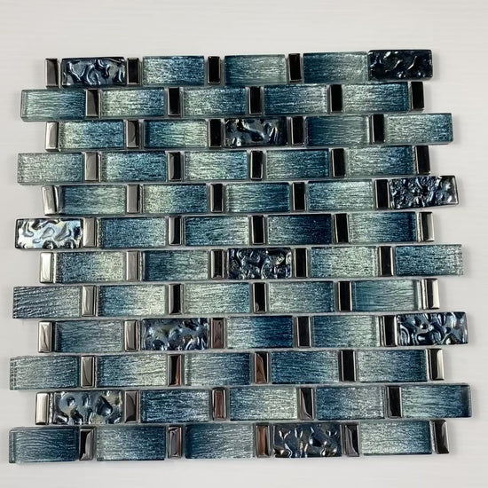 12x12 blue kitchen backsplash tile