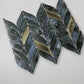 Designer Recommend: Leaf Shape Waterjet Inkjet Glazed Glass Wall Backsplash Tile