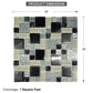 12'' x 12''  glass mosaic tile