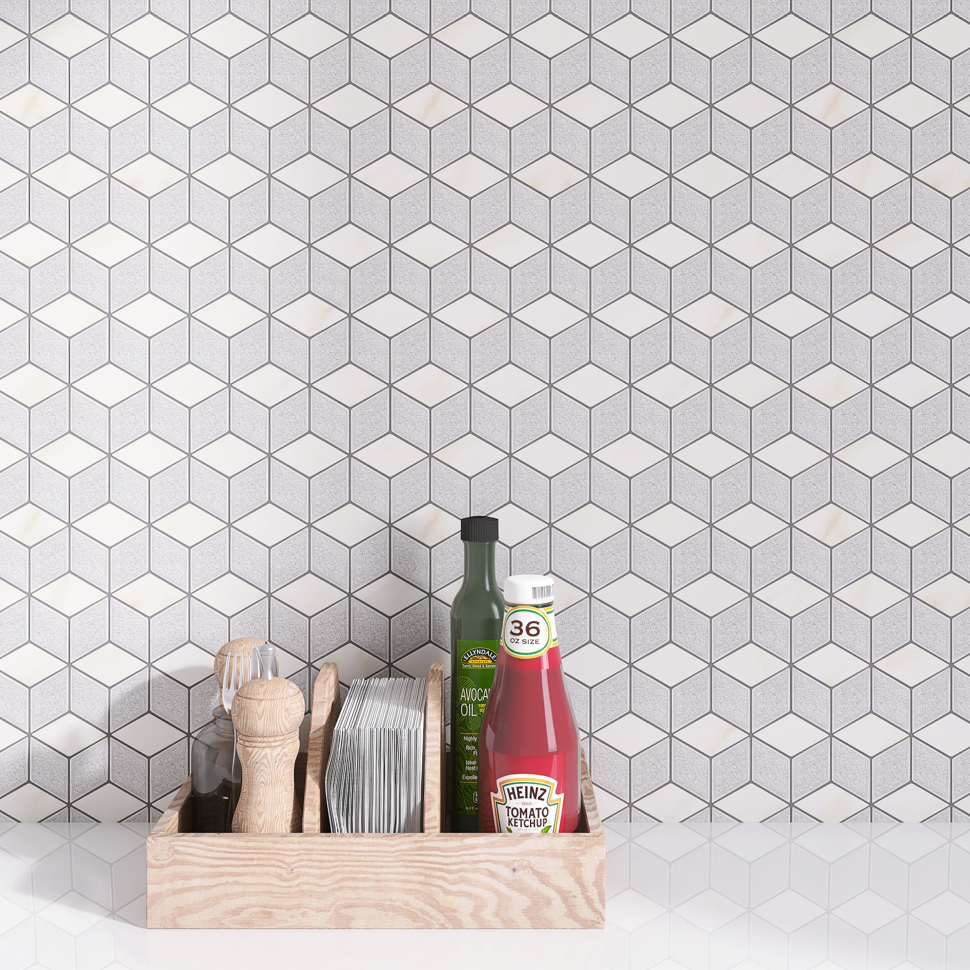 gray kitchen wall tiles 