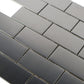 Silver Brick Pattern Stainless Steel Mosaic Tile Subway Metal