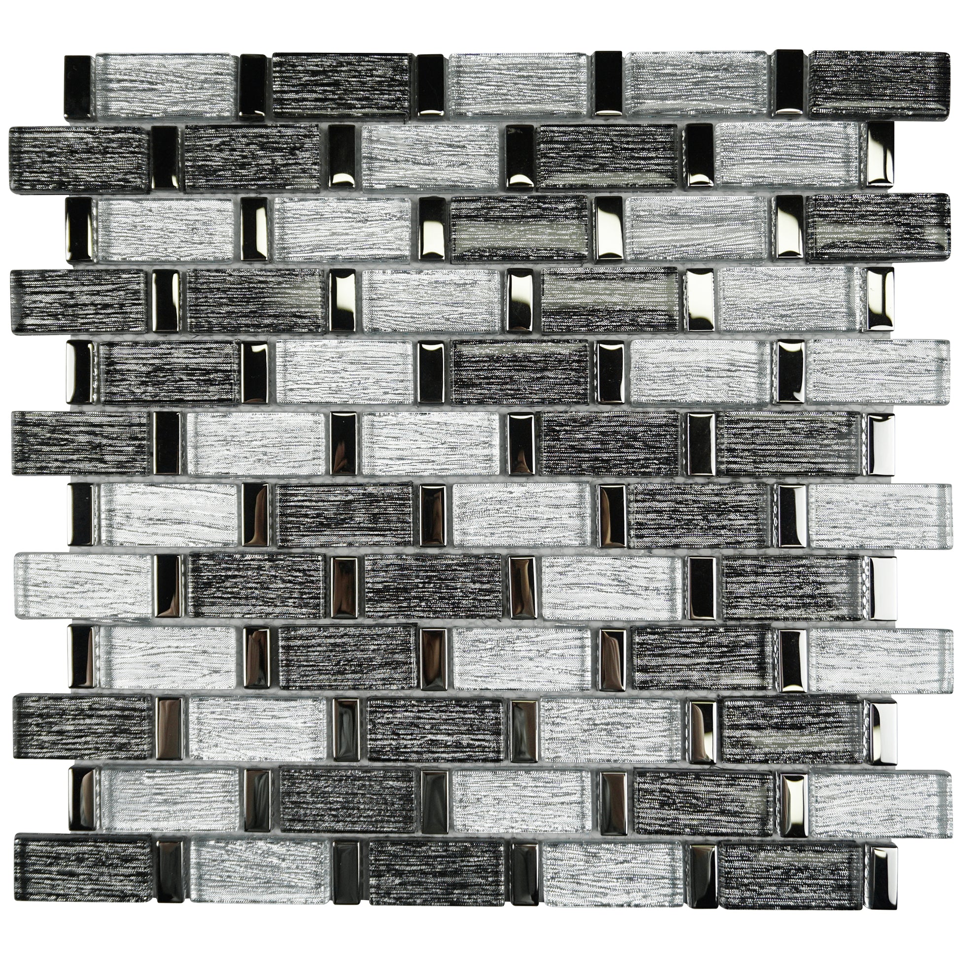 12 x 12 gray classic mosaic tile - Cherytile