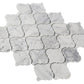 Bianco Carrara 3" x 3" Marble Arabesque Tile
