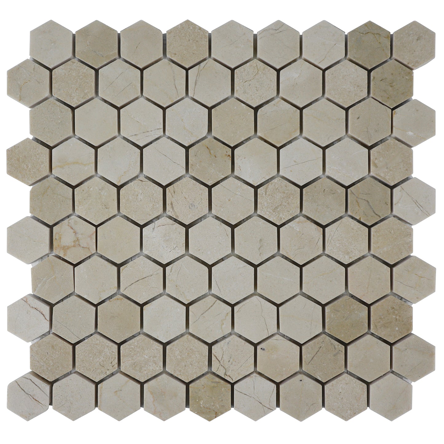 12'' x 12'' beige marble cream tile