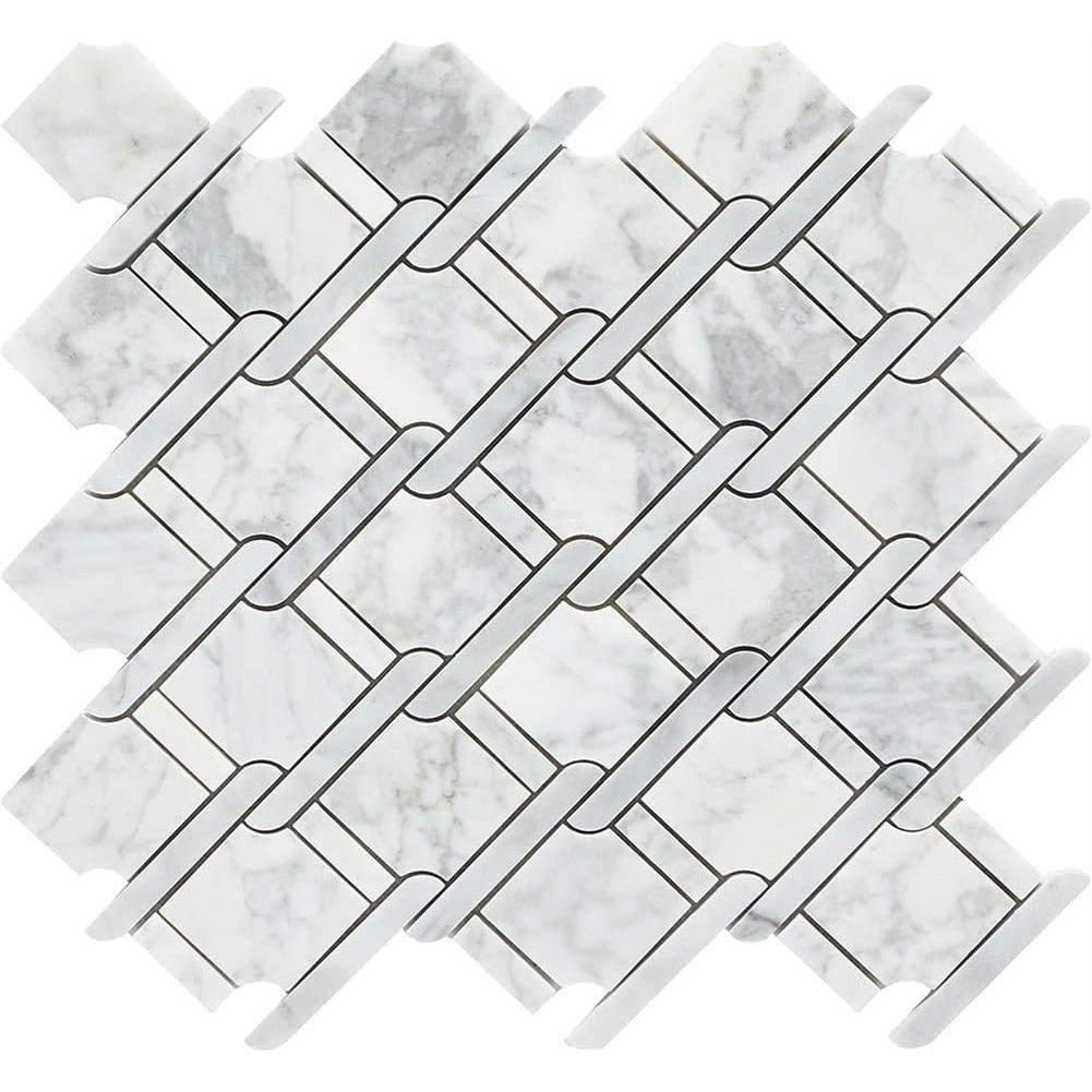 Shop for white cross diamond tile design tile