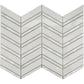 Chery Tile Inc Home & Garden Chevron Stone Mosaic Tile with Natural Shell Lines