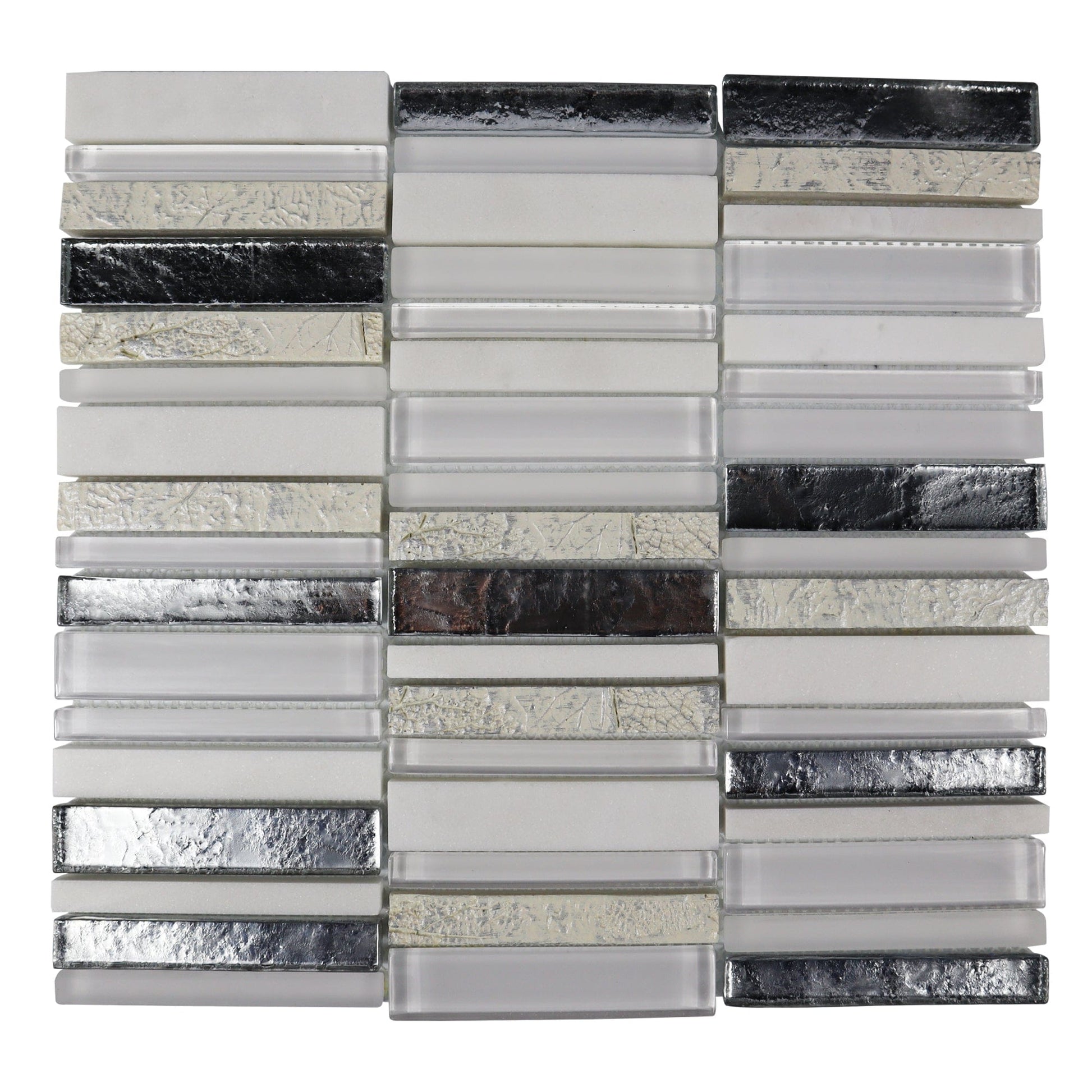 shop for white Mounted Mosaic Tile 12 x 12