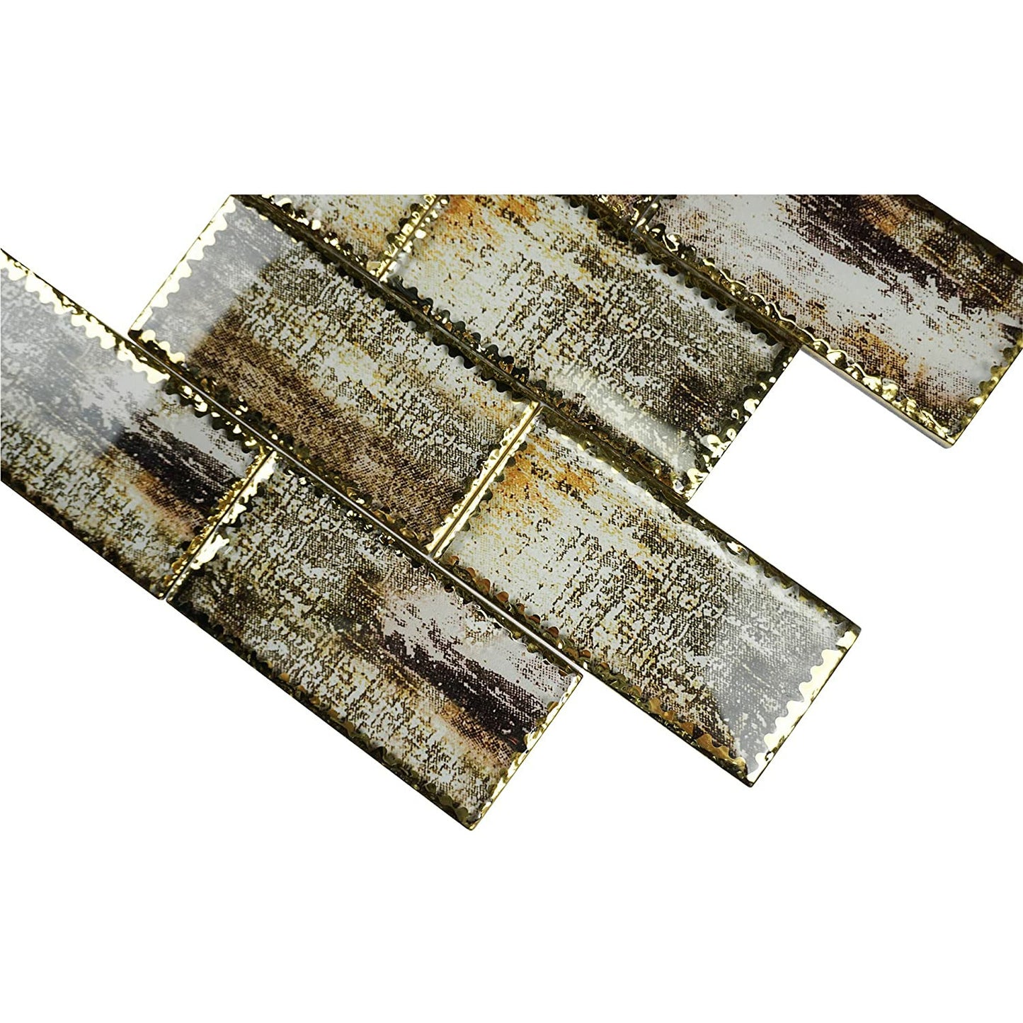 3'' x 6'' faded color subway tile 