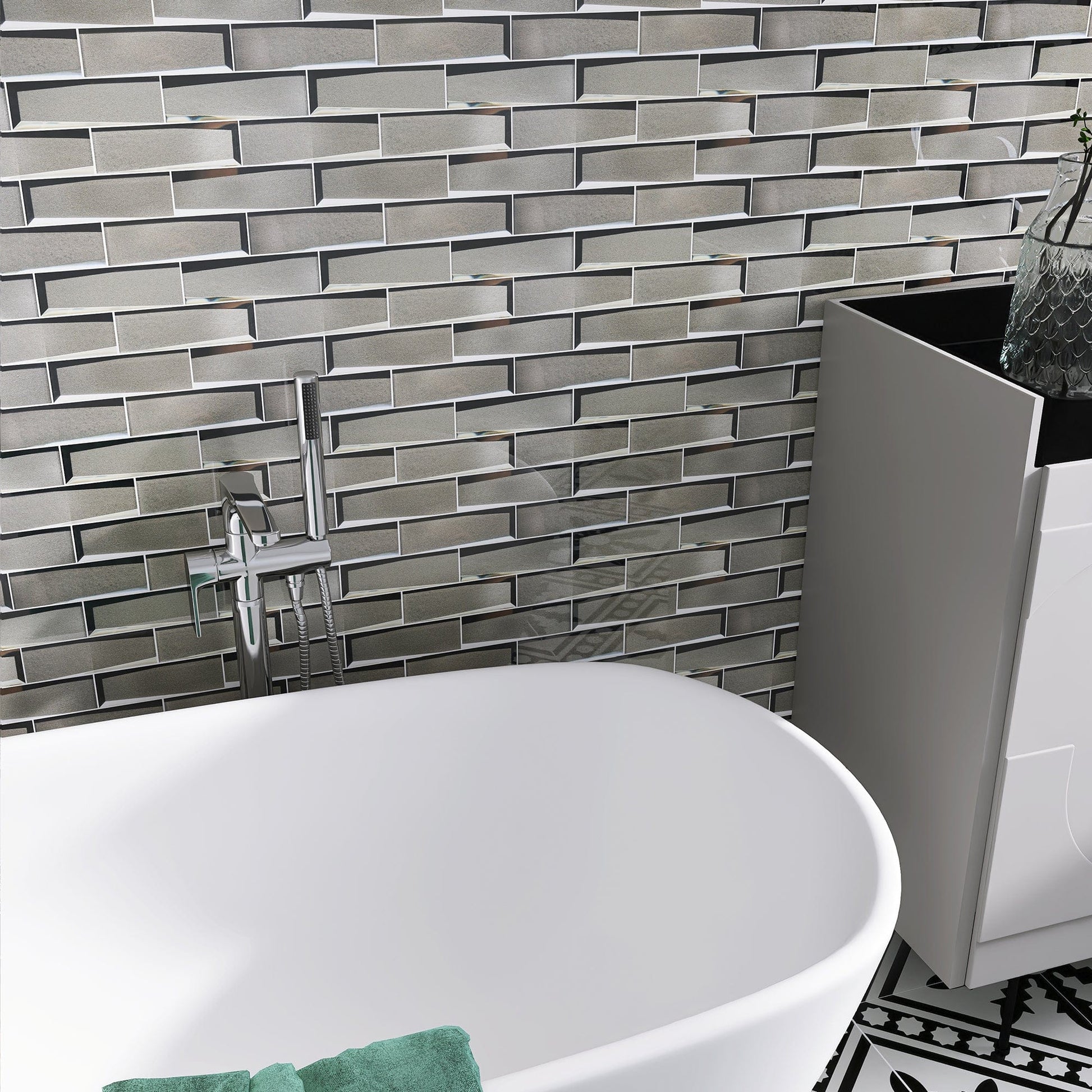 bathroom project mosaic tile - Cherytile