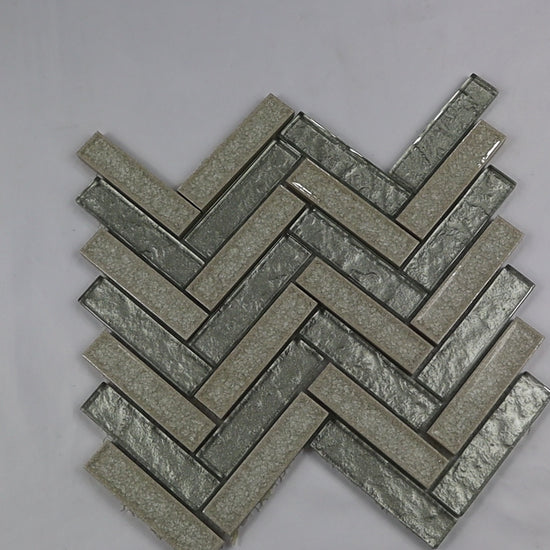 herringbone stone tile 