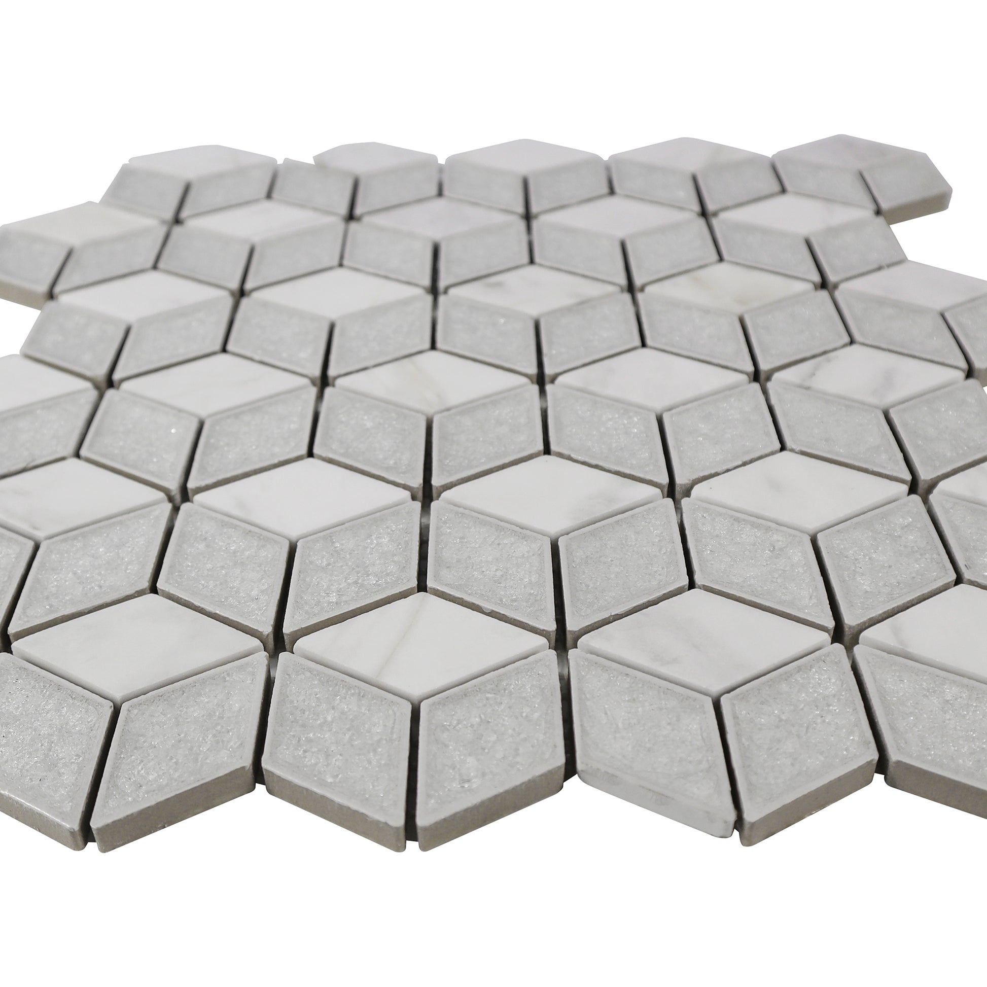 dimond shape backsplash tile