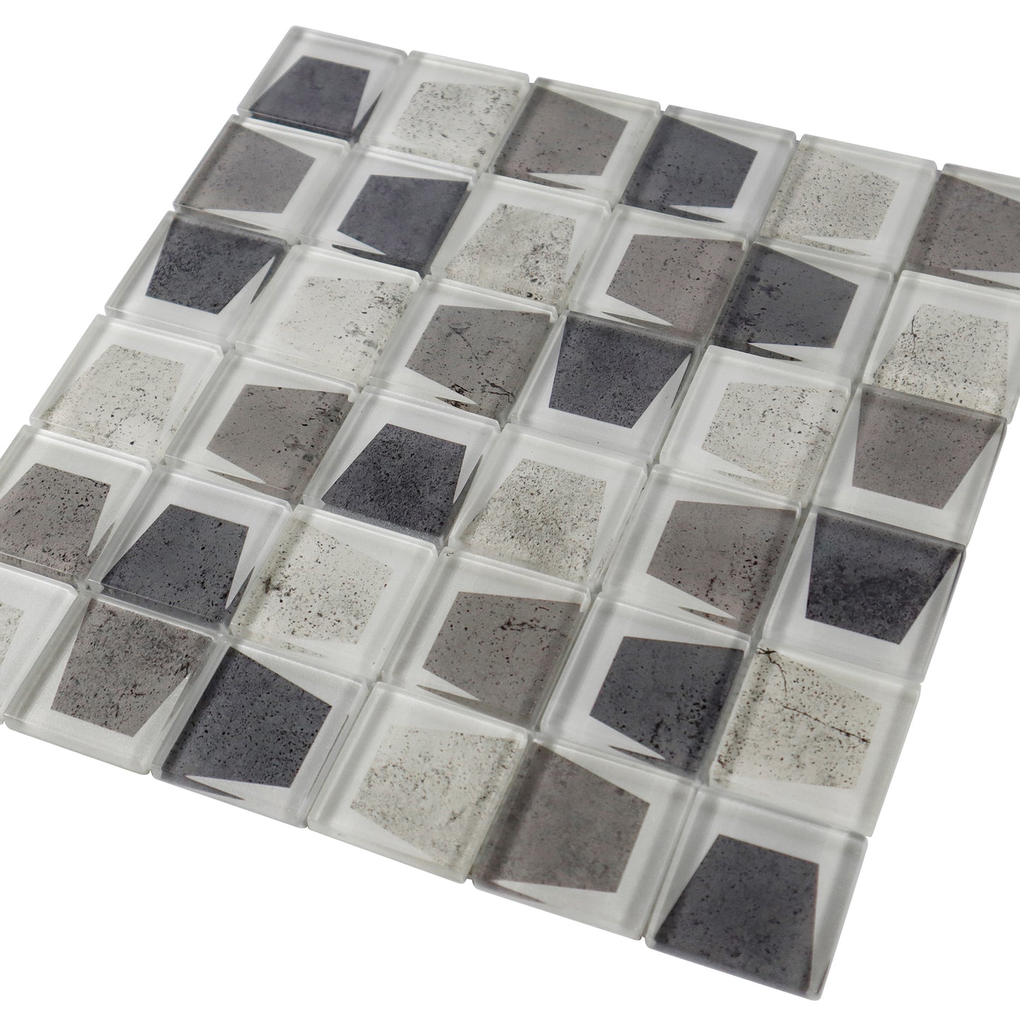 12‘’ x 12''  gray stone tile